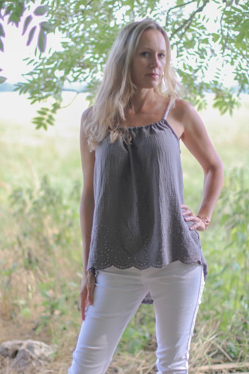 TOFTE – Tunika Damen digitales Schnittmuster als PDF download | mit Spaghettiträgern & VoKuHiLa - Saum | Größe 32–52 | SEAMONE – Damen A4 + A0 + Beamer PDF Schnittmuster | SEAMONE