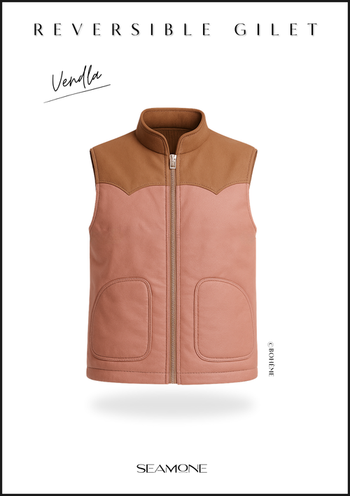 VENDLA reversible gilet sewing pattern for women – cover, sizes EU 34–54