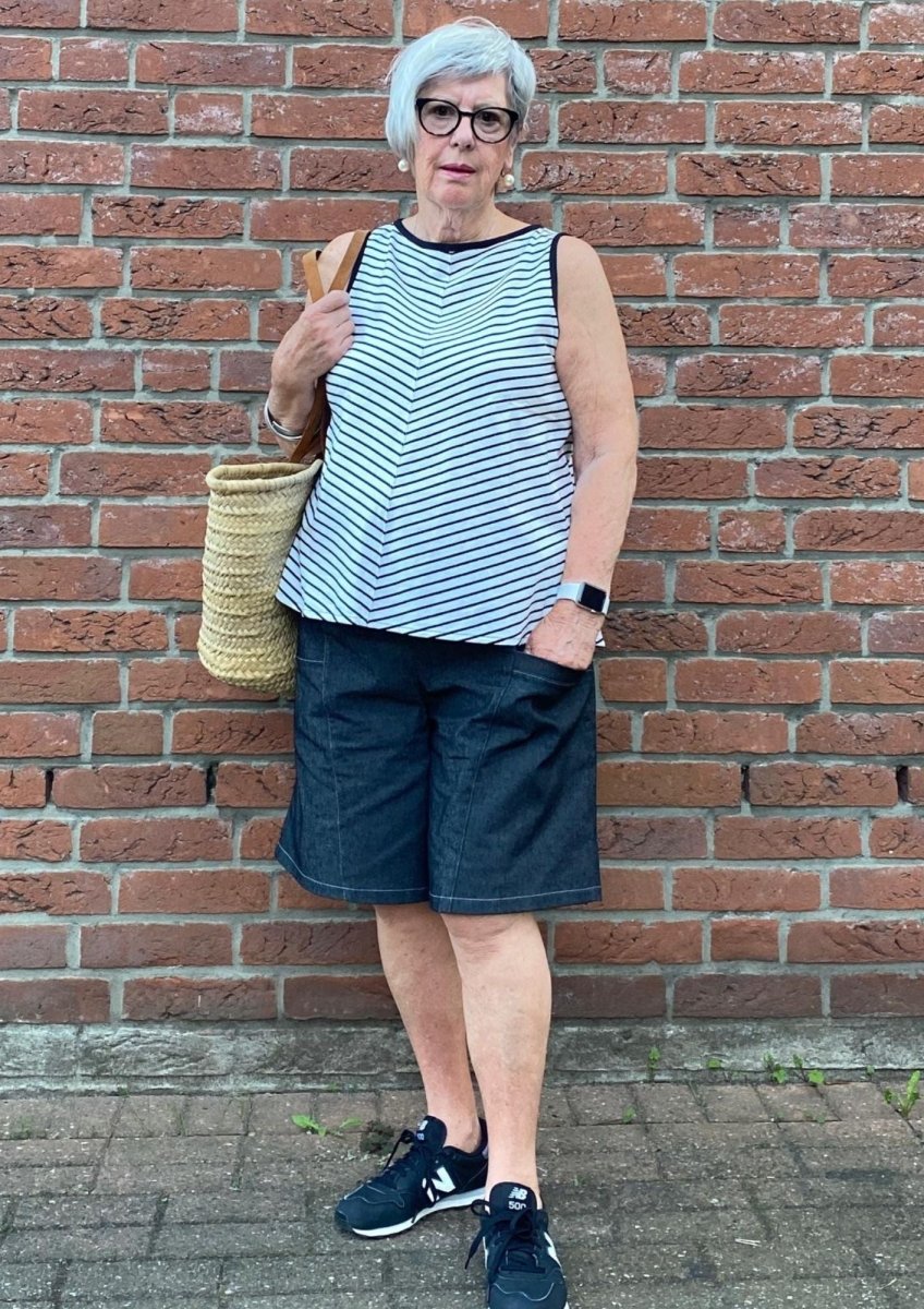 VIANNE – Shorts Damen Schnittmuster PDF Download | locker geschnitten & mit Gummibund | Größe 32–52 | SEAMONE – Damen Digital (A4 + A0 + Beamer) PDF Schnittmuster | SEAMONE