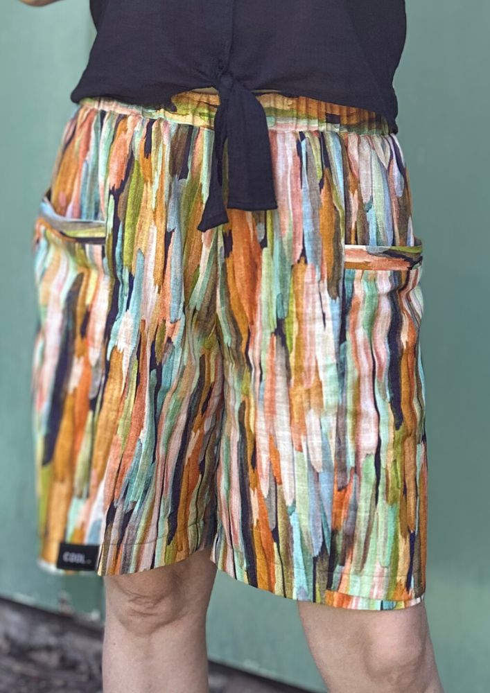 VIANNE – Shorts Damen Schnittmuster PDF Download | locker geschnitten & mit Gummibund | Größe 32–52 | SEAMONE – Damen Digital (A4 + A0 + Beamer) PDF Schnittmuster | SEAMONE