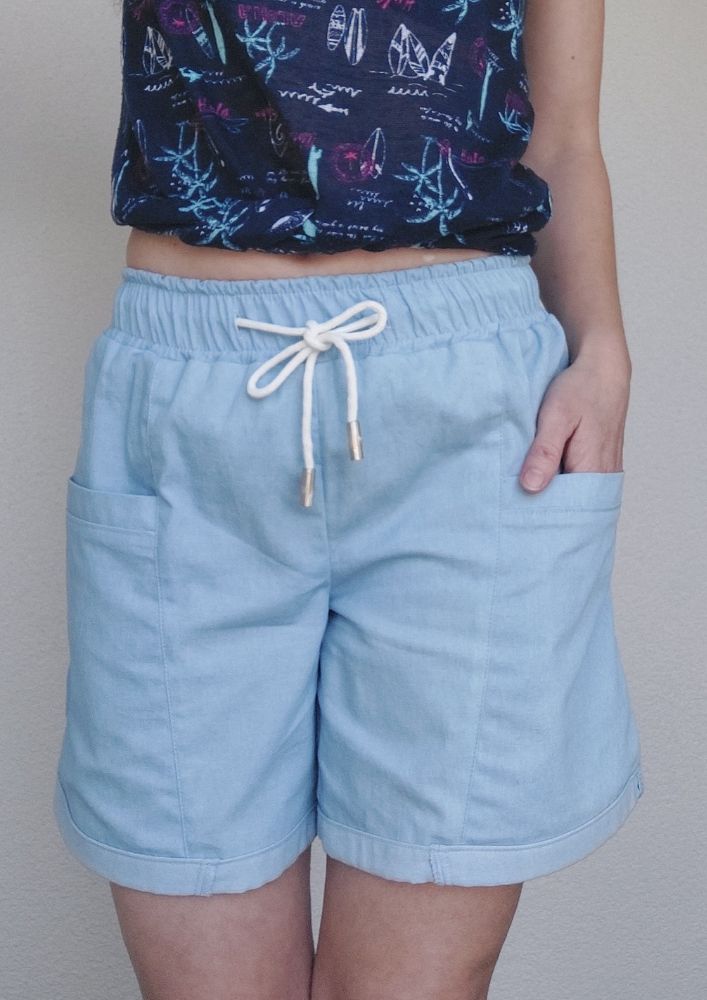 VIANNE – Shorts Damen Schnittmuster PDF Download | locker geschnitten & mit Gummibund | Größe 32–52 | SEAMONE – Damen Digital (A4 + A0 + Beamer) PDF Schnittmuster | SEAMONE