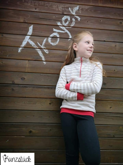 KVILL – Troyer Kinder digitales Schnittmuster als PDF download | mit Kapuze, Schalkragen oder Reißverschluss | Größe 98–164 | SEAMONE – Kinder A4 + A0 + Beamer PDF Schnittmuster | SEAMONE