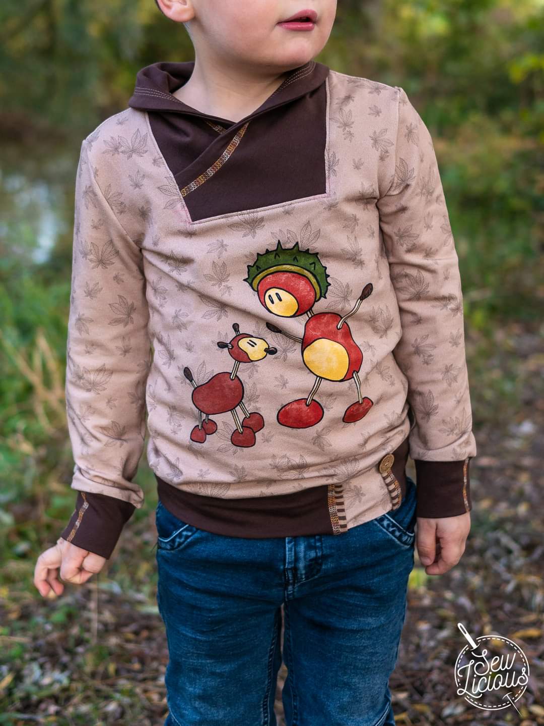 KVILL – Troyer Kinder digitales Schnittmuster als PDF download | mit Kapuze, Schalkragen oder Reißverschluss | Größe 98–164 | SEAMONE – Kinder A4 + A0 + Beamer PDF Schnittmuster | SEAMONE