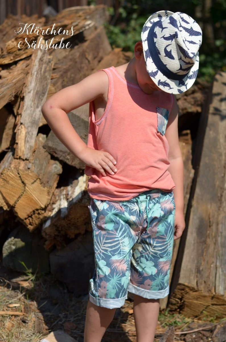 FYN – Hose Kinder digitales Schnittmuster als PDF download | mit geradem Bein & optionalen Teilungen | Größe 98–152 | SEAMONE – Kinder A4 + A0 + Beamer PDF Schnittmuster | SEAMONE