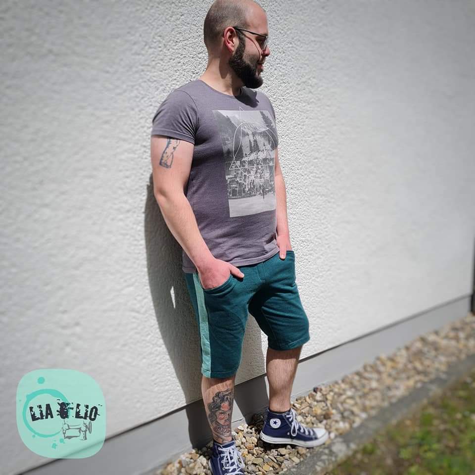 HÅLIN – Jogginghose Herren digitales Schnittmuster als PDF download | mit Seitenstreifen & Teilungsdetails | Größe 42–58 | SEAMONE – Herren A4 + A0 + Beamer PDF Schnittmuster | SEAMONE