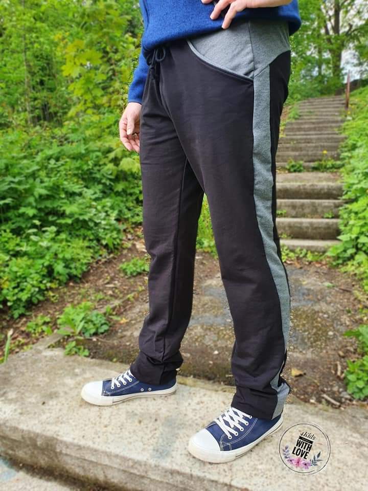 HÅLIN – Jogginghose Herren digitales Schnittmuster als PDF download | mit Seitenstreifen & Teilungsdetails | Größe 42–58 | SEAMONE – Herren A4 + A0 + Beamer PDF Schnittmuster | SEAMONE