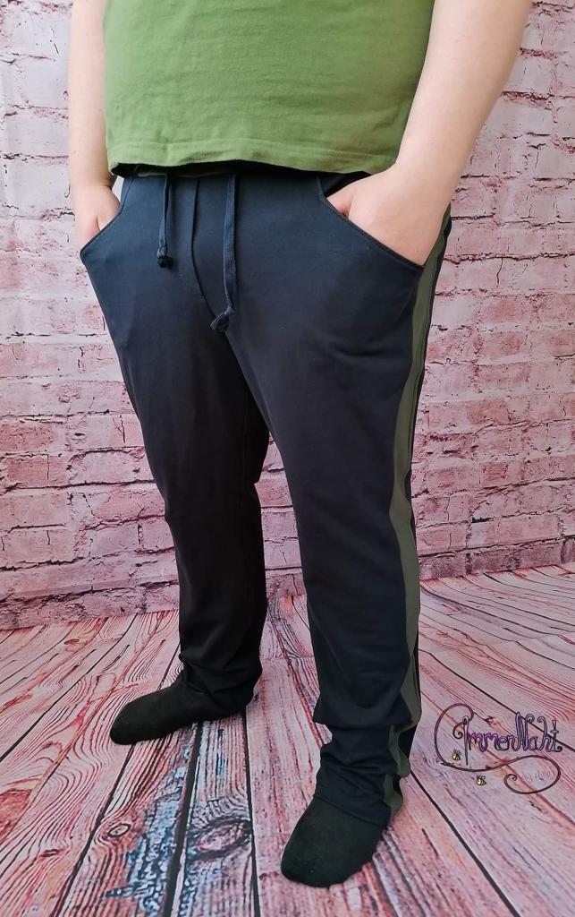 HÅLIN – Jogginghose Herren digitales Schnittmuster als PDF download | mit Seitenstreifen & Teilungsdetails | Größe 56–72 | SEAMONE – Herren A4 + A0 + Beamer PDF Schnittmuster | SEAMONE