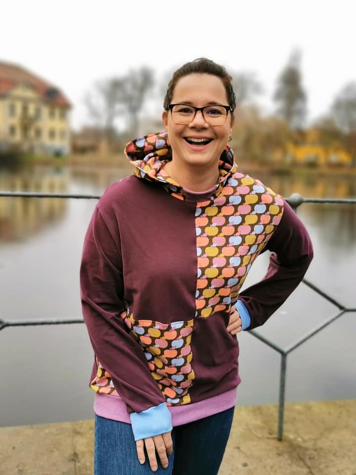 KALIX – Hoodie Damen digitales Schnittmuster als PDF Download | Oversize mit Teilungen & 3 Kragenvarianten | Größe 32–48 | SEAMONE – Damen A4 + A0 + Beamer PDF Schnittmuster | SEAMONE