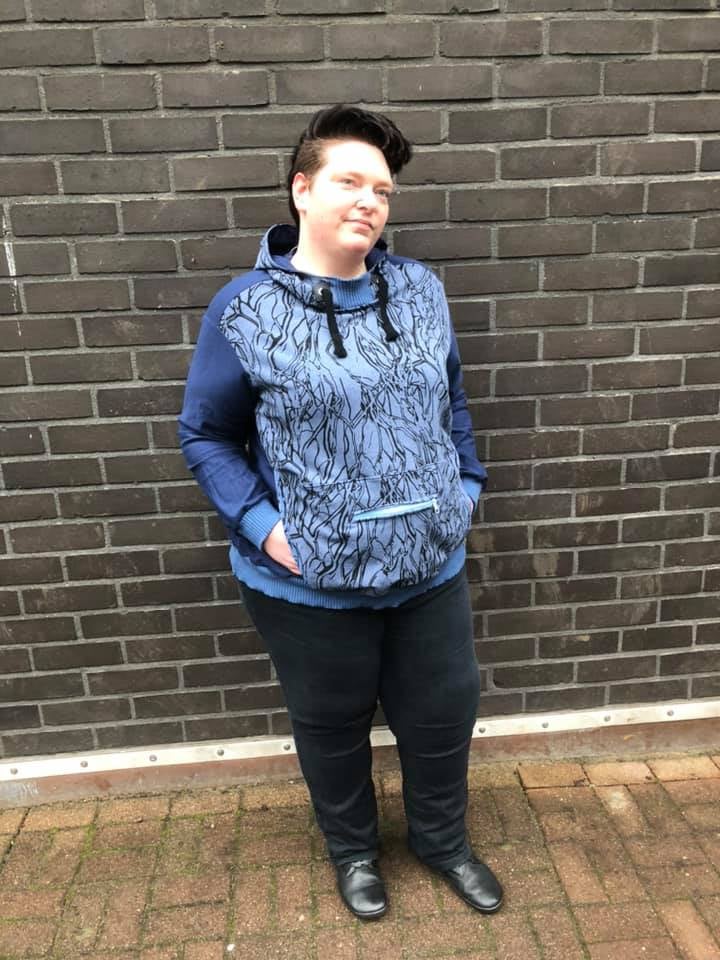 KALIX – Hoodie Damen digitales Schnittmuster als PDF download | Oversize mit Teilungen | Größe 46–62 | SEAMONE – Damen A4+ A0 + Beamer PDF Schnittmuster | SEAMONE