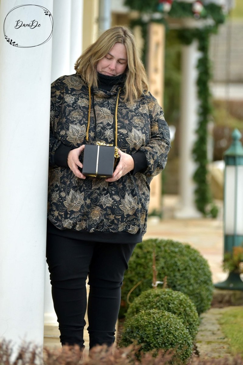 KALIX – Hoodie Damen digitales Schnittmuster als PDF download | Oversize mit Teilungen | Größe 46–62 | SEAMONE – Damen A4+ A0 + Beamer PDF Schnittmuster | SEAMONE