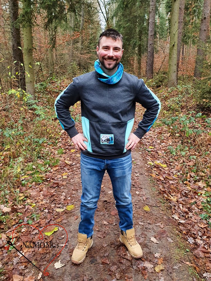 KALIX – Hoodie Herren digitales Schnittmuster als PDF download | Oversize mit Teilungen | Größe 44–60 | SEAMONE – Herren A4 + A0 + Beamer PDF Schnittmuster | SEAMONE