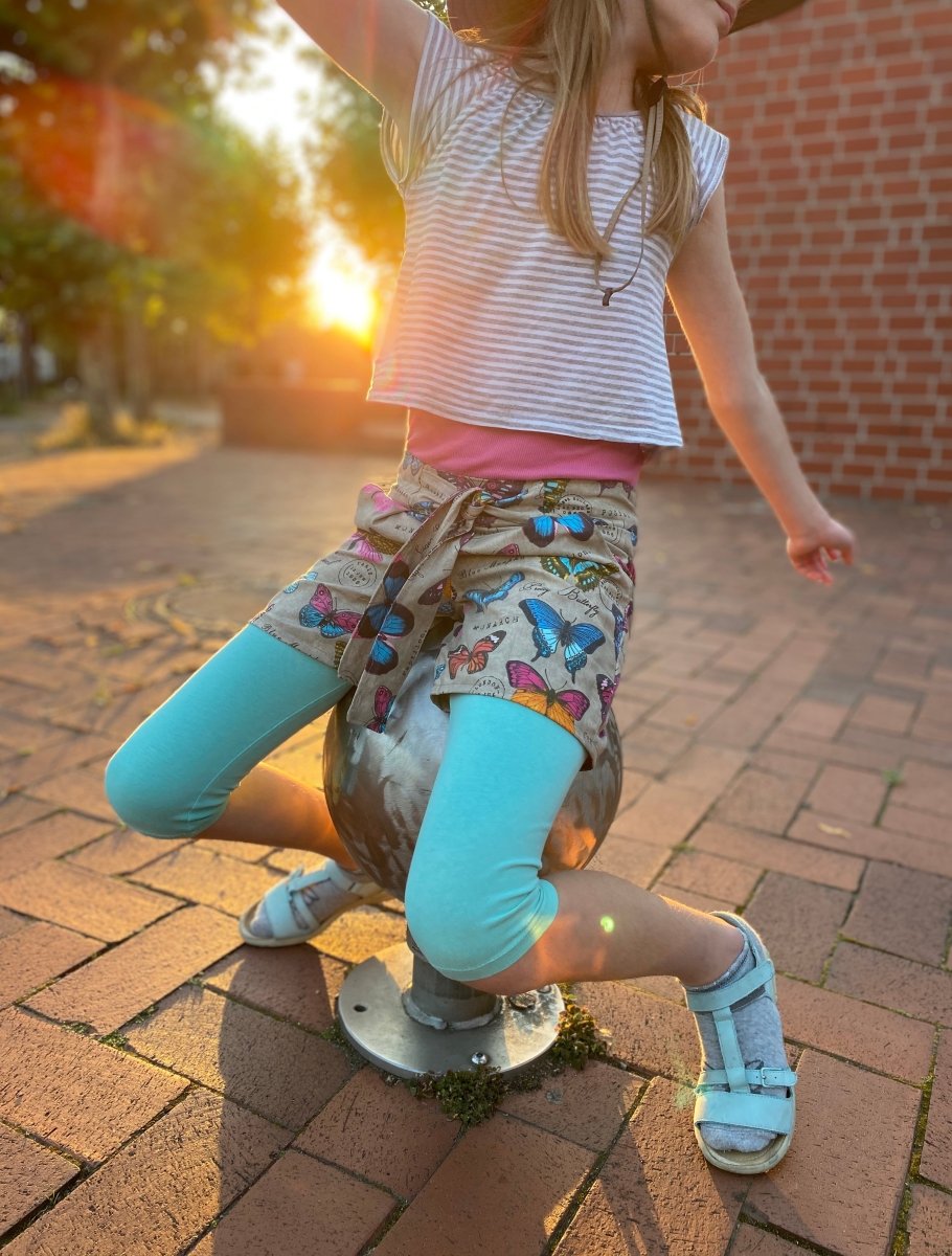 LYSE – Hose Kinder digitales Schnittmuster als PDF download | mit Paperbag - Bund & geradem Bein | Größe 98–152 | SEAMONE – Kinder A4 + A0 + Beamer PDF Schnittmuster | SEAMONE