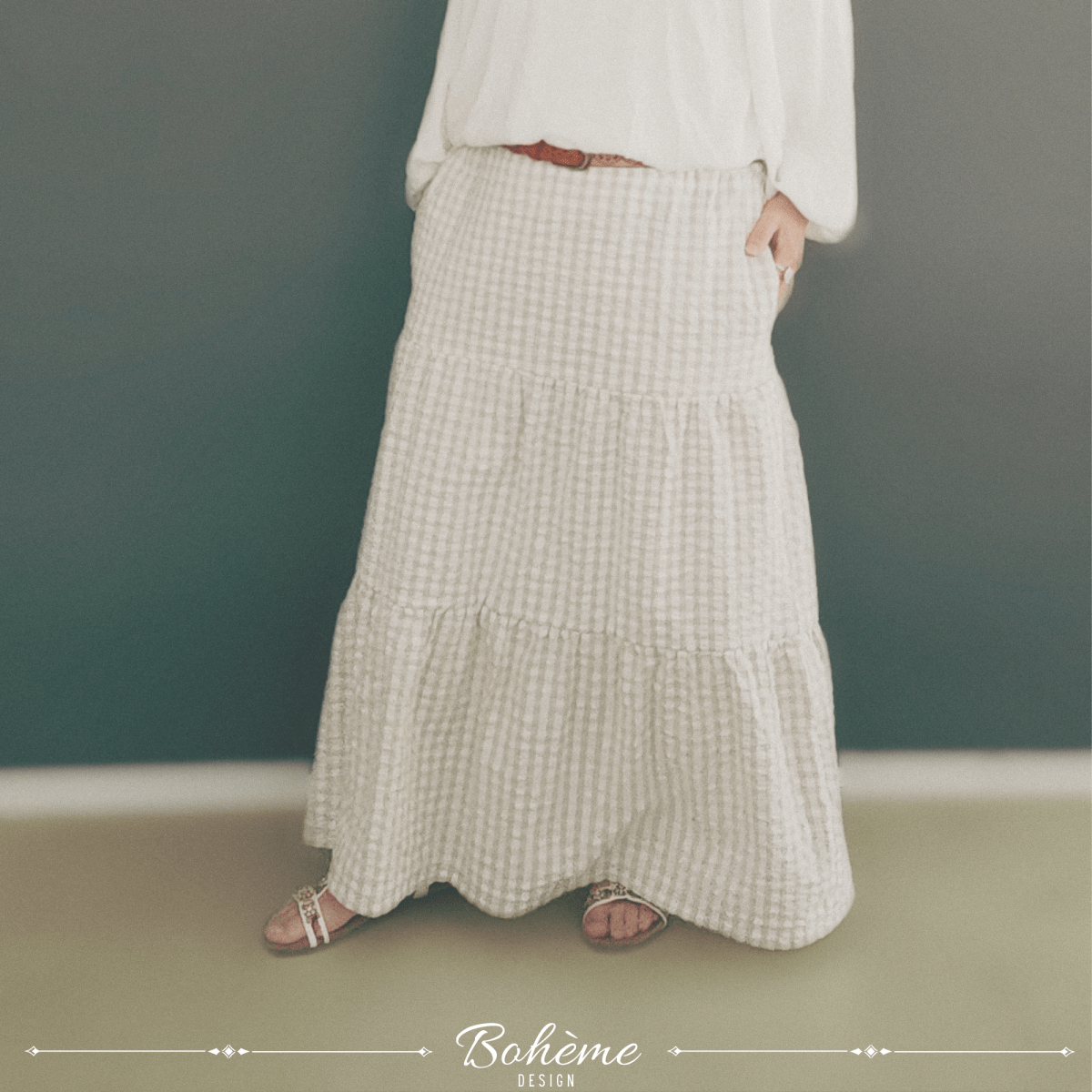 MOSSØ – Maxirock Damen digitales Schnittmuster als PDF download | mit Stufen & Gürtelschlaufen | Größe 32–52 | SEAMONE – Damen A4 + A0 + Beamer PDF Schnittmuster | SEAMONE