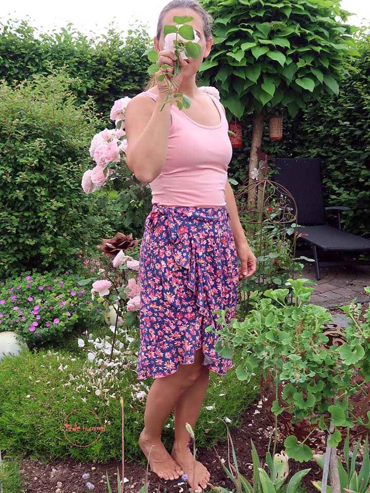 SIRA – Wickelrock Damen digitales Schnittmuster als PDF download | mit Falten & optionalem Volant | Größe 32–48 | SEAMONE – Damen A4 + A0 + Beamer PDF Schnittmuster | SEAMONE