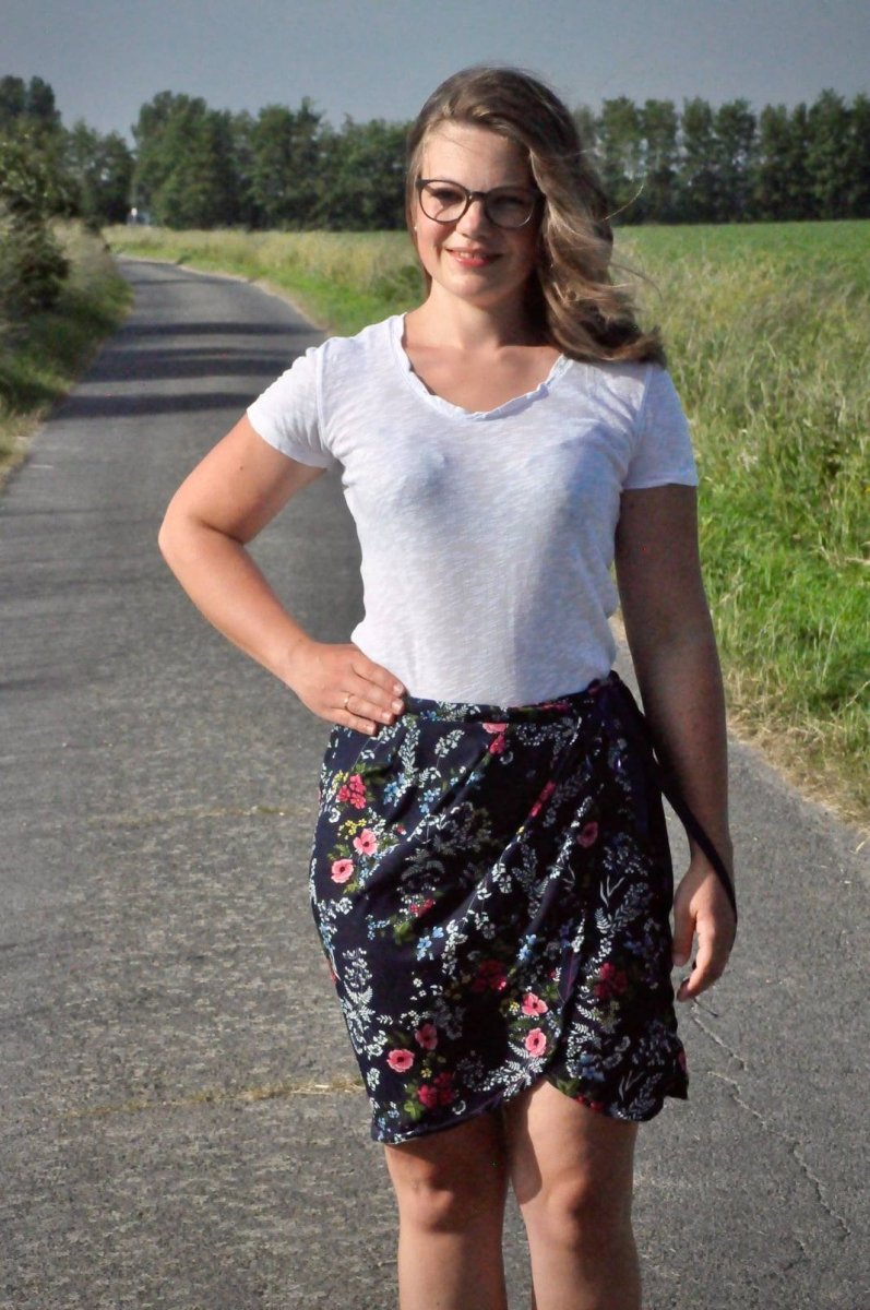 SIRA – Wickelrock Damen digitales Schnittmuster als PDF download | mit Falten & optionalem Volant | Größe 32–48 | SEAMONE – Damen A4 + A0 + Beamer PDF Schnittmuster | SEAMONE